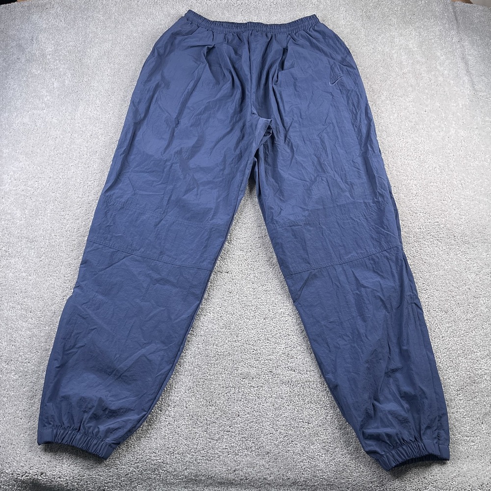 Vintage Nike Pants Mens XL Blue X Cross Training Windbreaker Pull On Ankle Zip